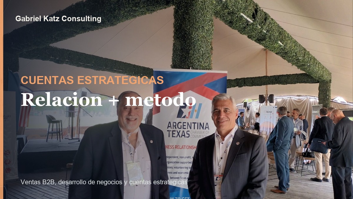 Gabriel Katz en un evento de negocios para cuentas estrategicas